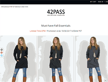 Tablet Screenshot of 42pass.com